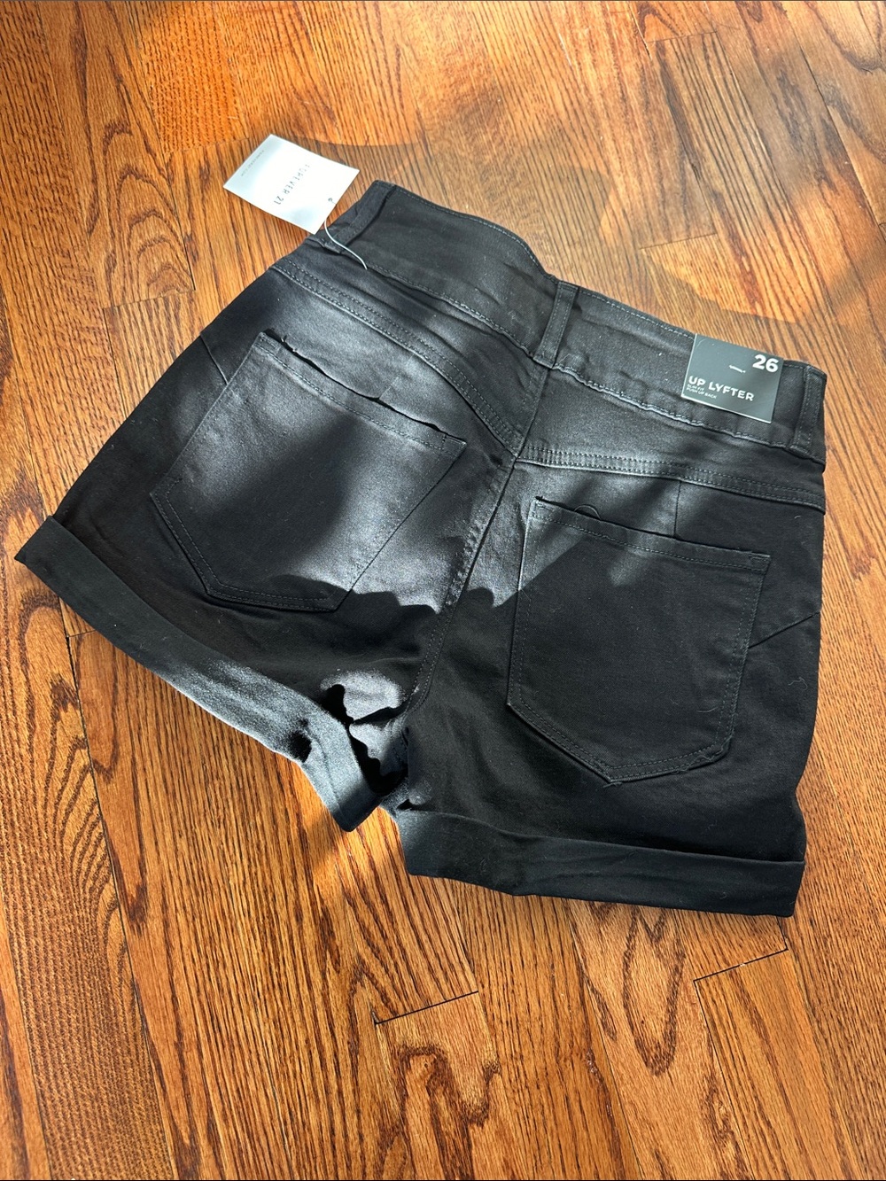 Forever 21 Black up lift High-Rise Jean Shorts - Picture 7 of 10